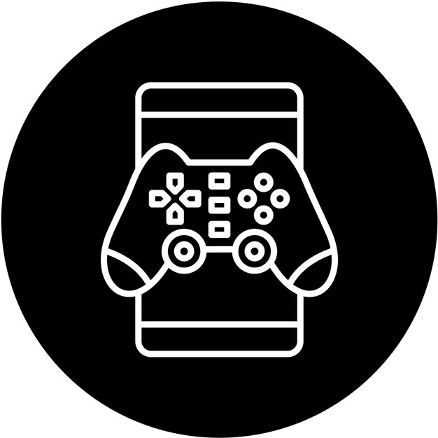 Diseño vectorial Estilo de icono de juegos móviles