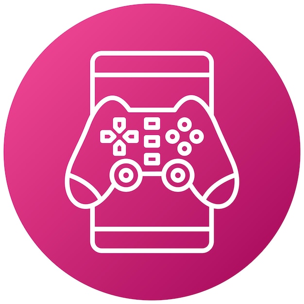 Diseño vectorial Estilo de icono de juegos móviles