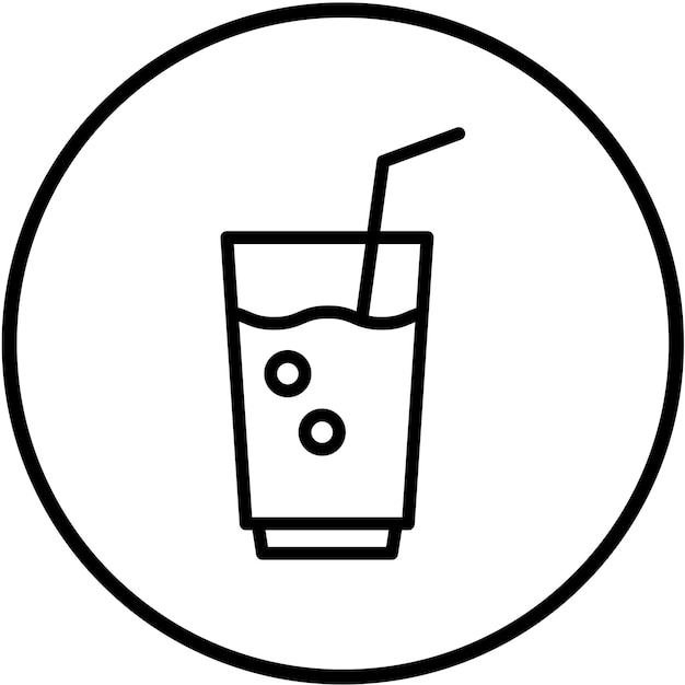 Diseño vectorial Estilo del icono del jugo de desintoxicación