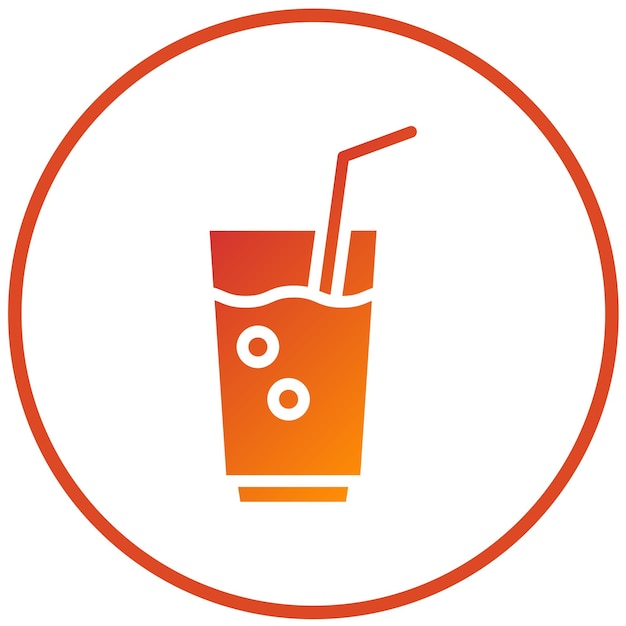 Diseño vectorial Estilo del icono del jugo de desintoxicación