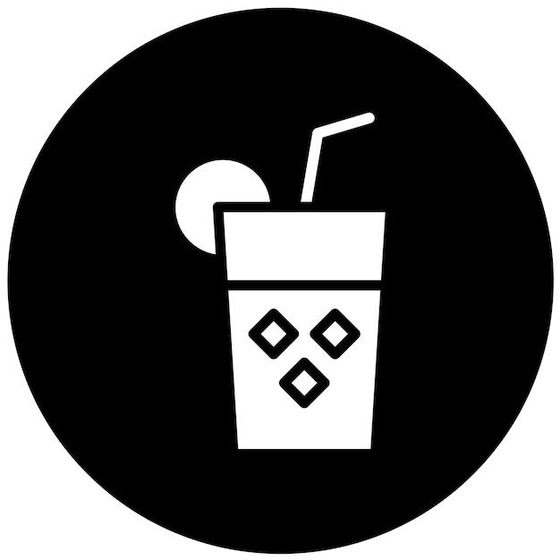 Diseño vectorial Estilo de icono de jugo fresco