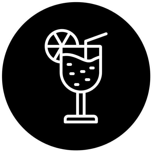 Diseño vectorial de estilo de icono de jugo de limón