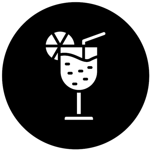 Diseño vectorial de estilo de icono de jugo de limón