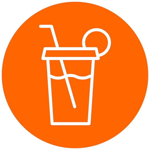 Diseño vectorial de estilo de icono de jugo verde