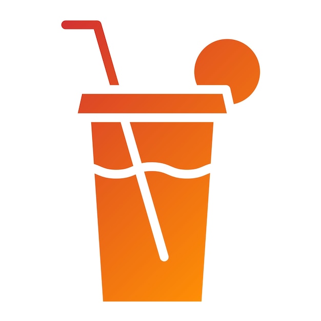 Diseño vectorial de estilo de icono de jugo verde