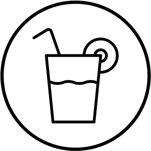 Diseño vectorial de estilo de icono de jugo de verduras
