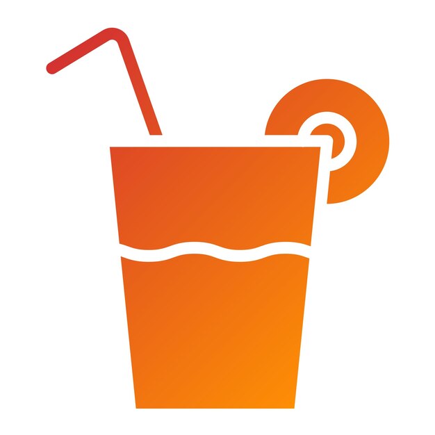 Diseño vectorial de estilo de icono de jugo de verduras