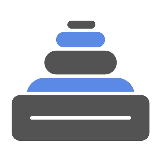 Diseño vectorial Estilo de icono de juguete de pila