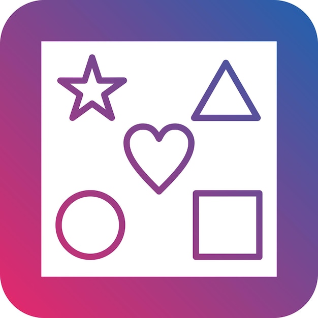 Diseño vectorial Estilo de icono de juguete