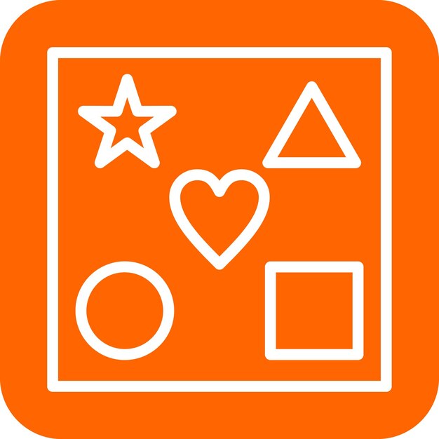 Diseño vectorial Estilo de icono de juguete