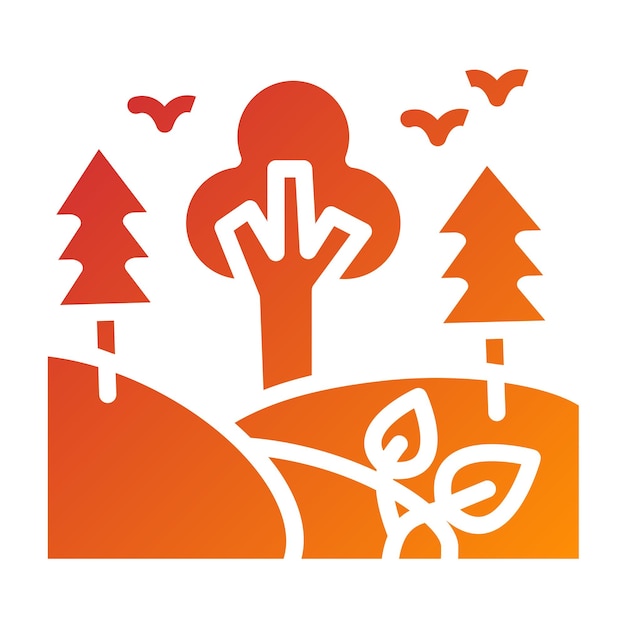 Diseño vectorial Estilo de icono de la jungla