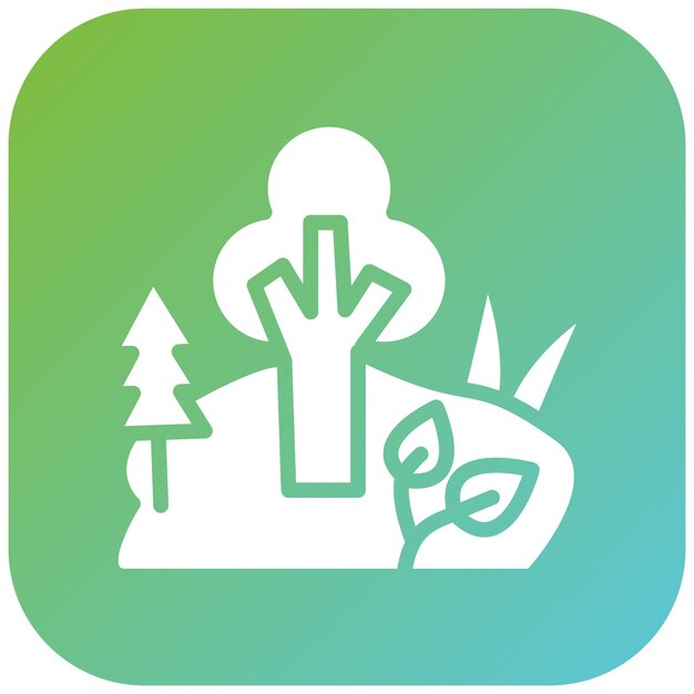 Diseño vectorial Estilo de icono de la jungla