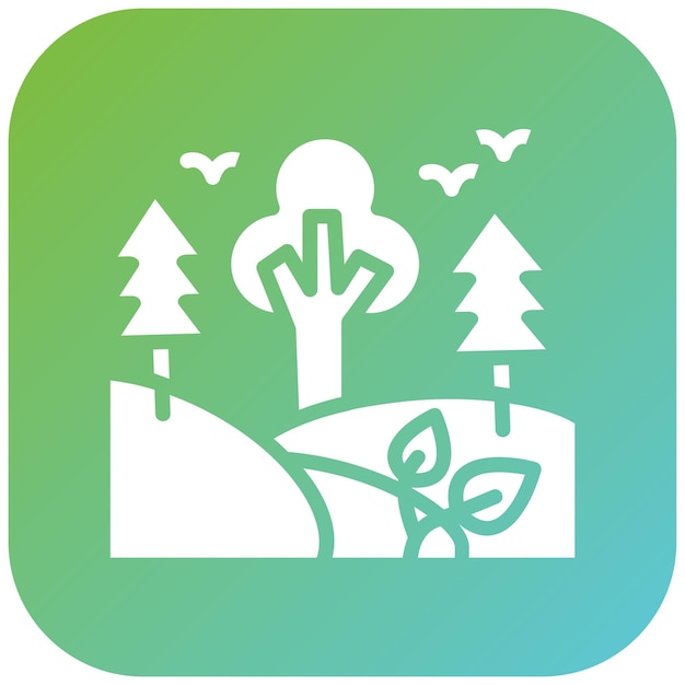 Diseño vectorial Estilo de icono de la jungla