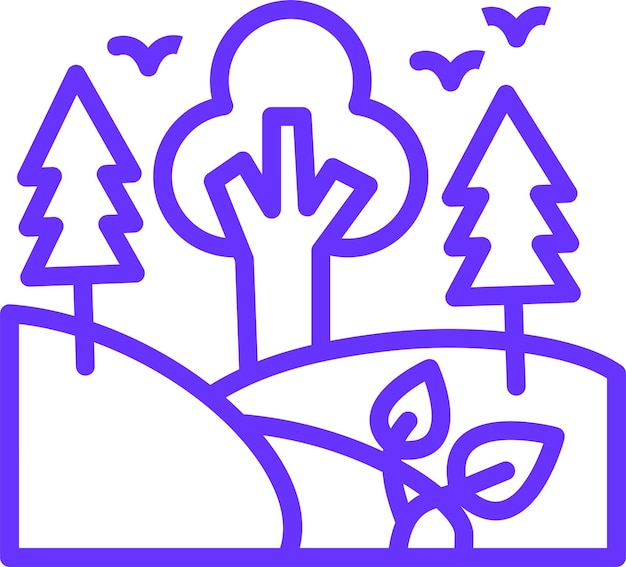 Diseño vectorial Estilo de icono de la jungla