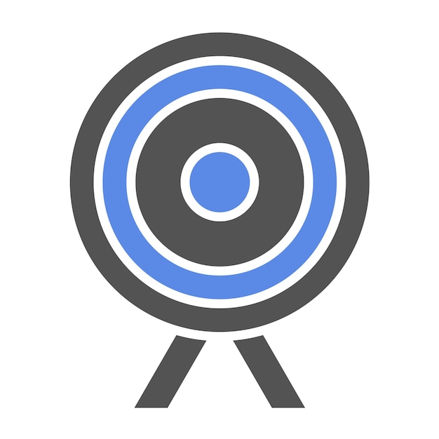 Diseño vectorial Estilo de icono de la junta de tiro con arco