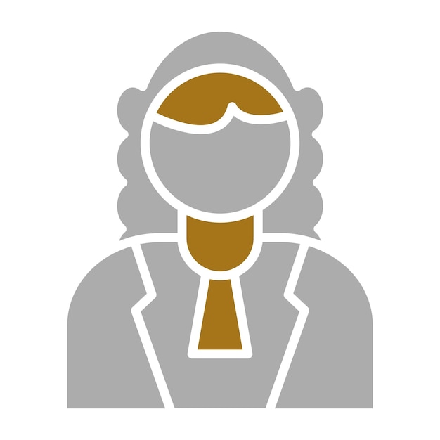 Diseño vectorial Estilo del icono de justicia