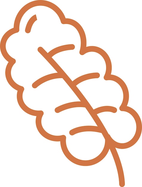 Diseño vectorial de estilo de icono de kale