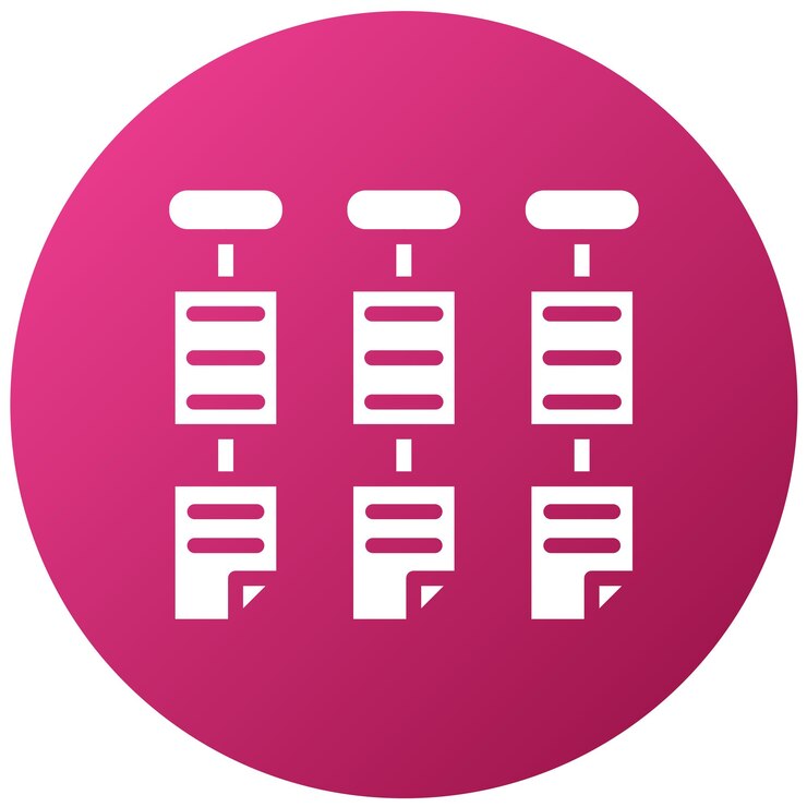 Vector diseño vectorial estilo de icono kanban
