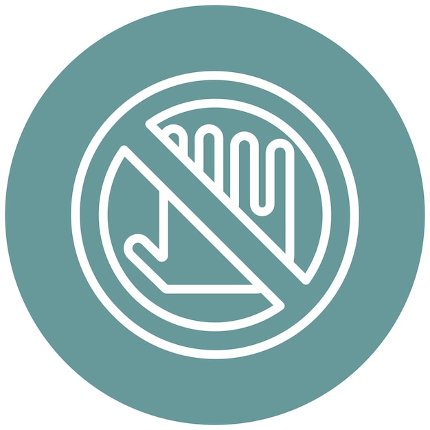 Diseño vectorial Estilo del icono Keep Out