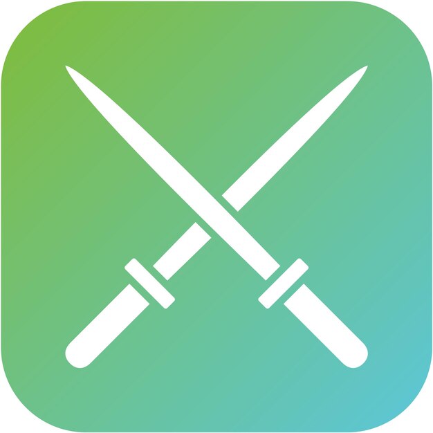 Diseño vectorial Estilo del icono de Kendo