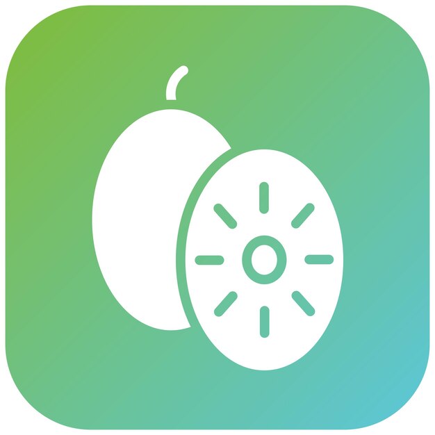 Diseño vectorial Estilo del icono de Kiwi Kiss