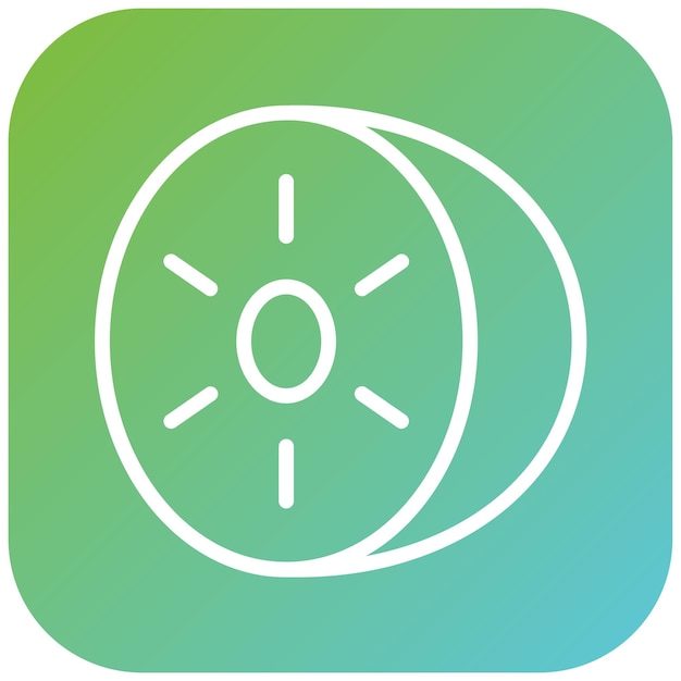 Diseño vectorial estilo de icono Kiwi Kraze