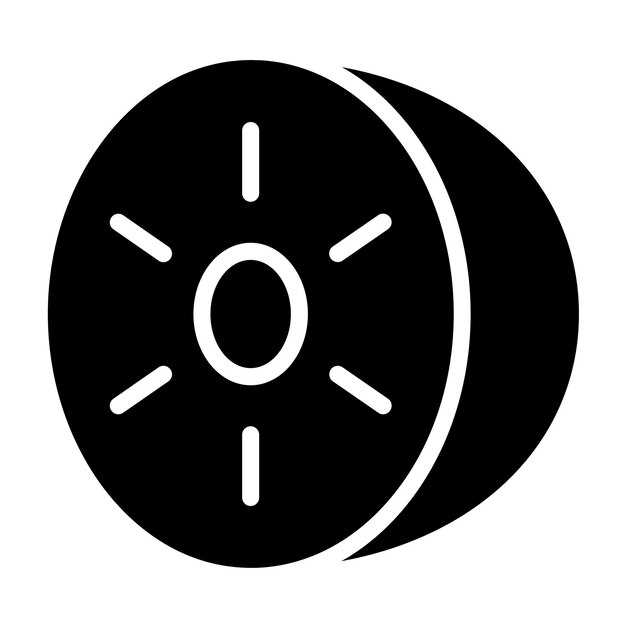 Diseño vectorial estilo de icono Kiwi Kraze