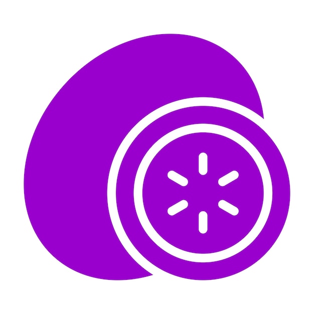 Diseño vectorial Estilo de icono de kiwi