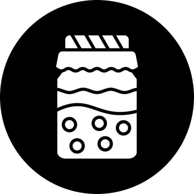 Diseño vectorial del estilo del icono de Kombucha