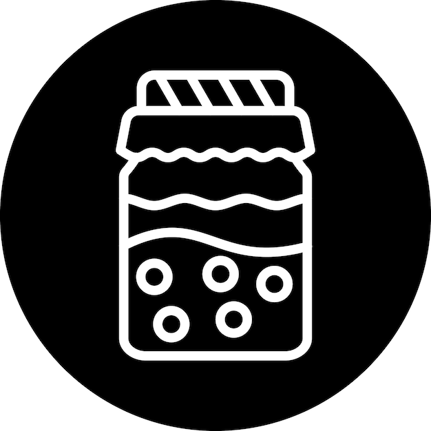 Diseño vectorial del estilo del icono de Kombucha