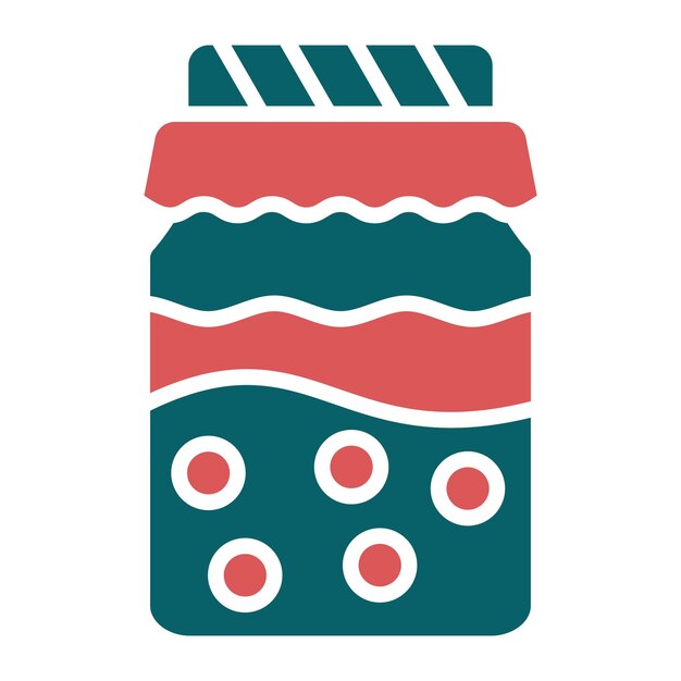 Diseño vectorial del estilo del icono de Kombucha