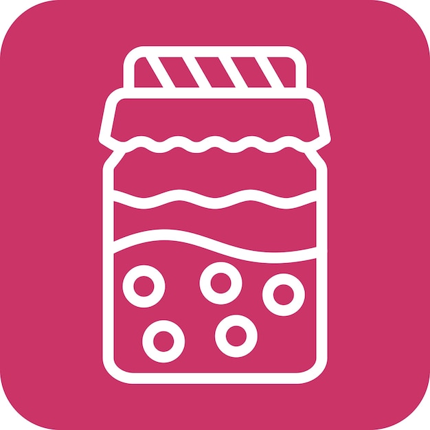 Diseño vectorial del estilo del icono de Kombucha