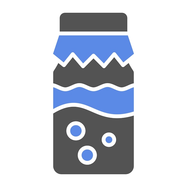 Diseño vectorial del estilo del icono de Kombucha