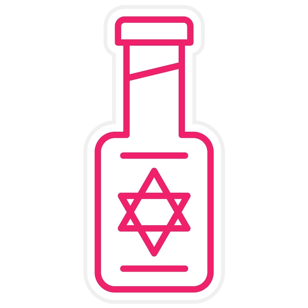 Diseño vectorial Estilo de icono Kosher