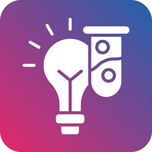 Diseño vectorial Estilo de icono de laboratorio creativo