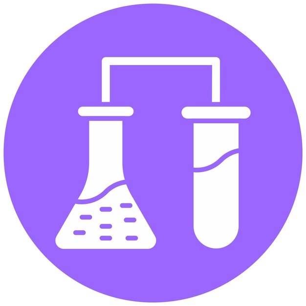 Diseño vectorial Estilo de icono de laboratorio creativo