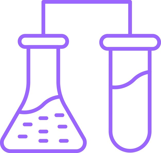 Diseño vectorial Estilo de icono de laboratorio creativo