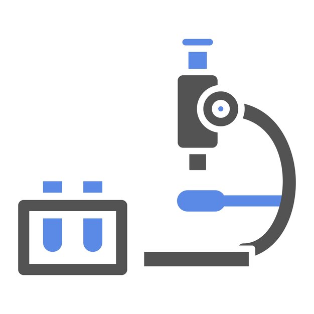 Diseño vectorial Estilo de icono de laboratorio médico