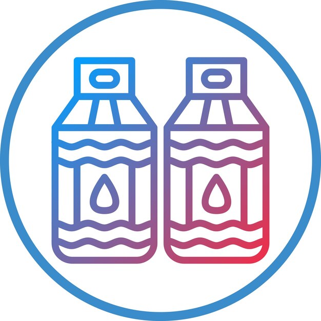 Diseño vectorial Estilo de icono de lácteos