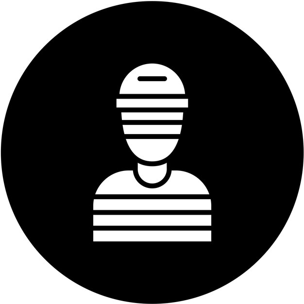 Diseño vectorial estilo de icono de ladrón
