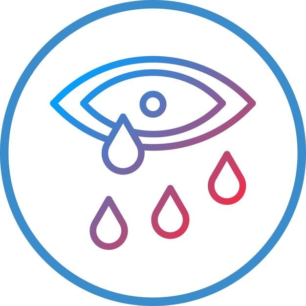 Diseño vectorial Estilo de icono de lágrimas