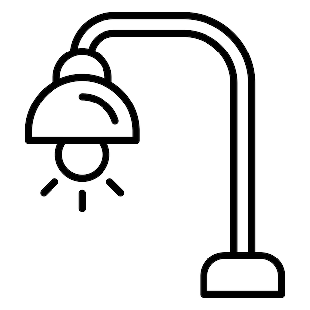 Diseño vectorial Estilo del icono de la lámpara del libro