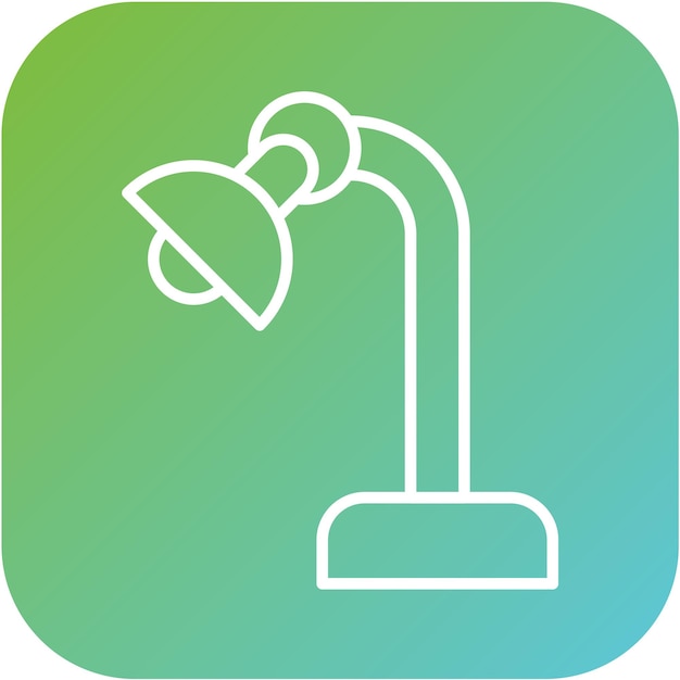Diseño vectorial Estilo del icono de la lámpara del libro