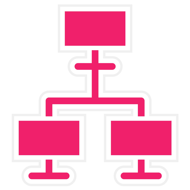 Diseño vectorial Estilo de icono de Lan