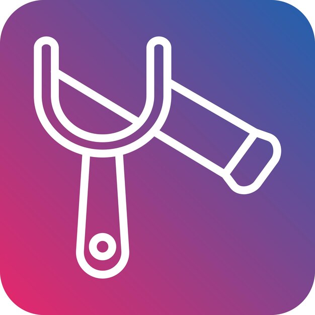 Diseño vectorial Estilo de icono de lanzallamas
