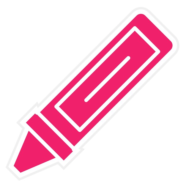 Diseño vectorial Estilo del icono del lápiz de colores