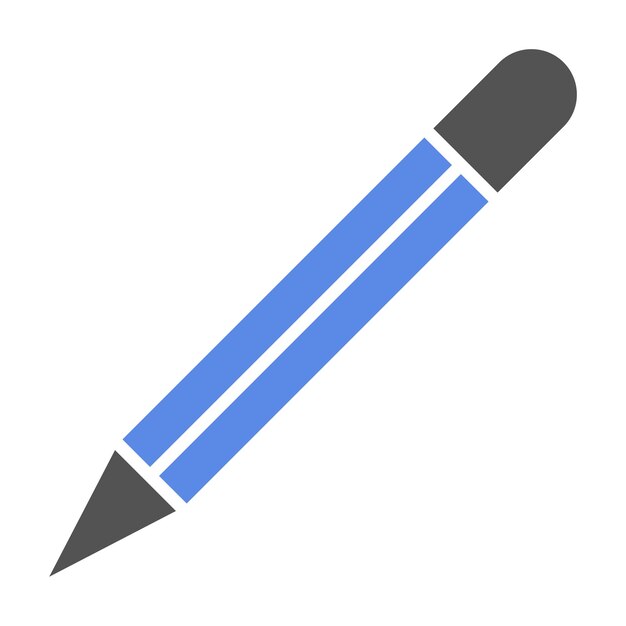 Diseño vectorial estilo de icono de lápiz de mano
