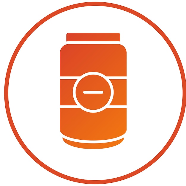 Diseño vectorial Estilo del icono de la lata de cerveza