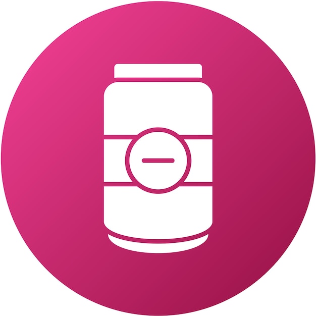 Diseño vectorial Estilo del icono de la lata de cerveza