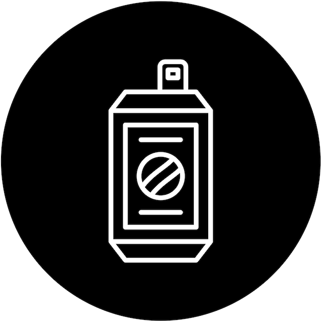 Diseño vectorial del estilo del icono de la lata de cola